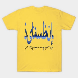 Istanbul Skyline Cityscape Calligraphy Turquoise Coast T-Shirt